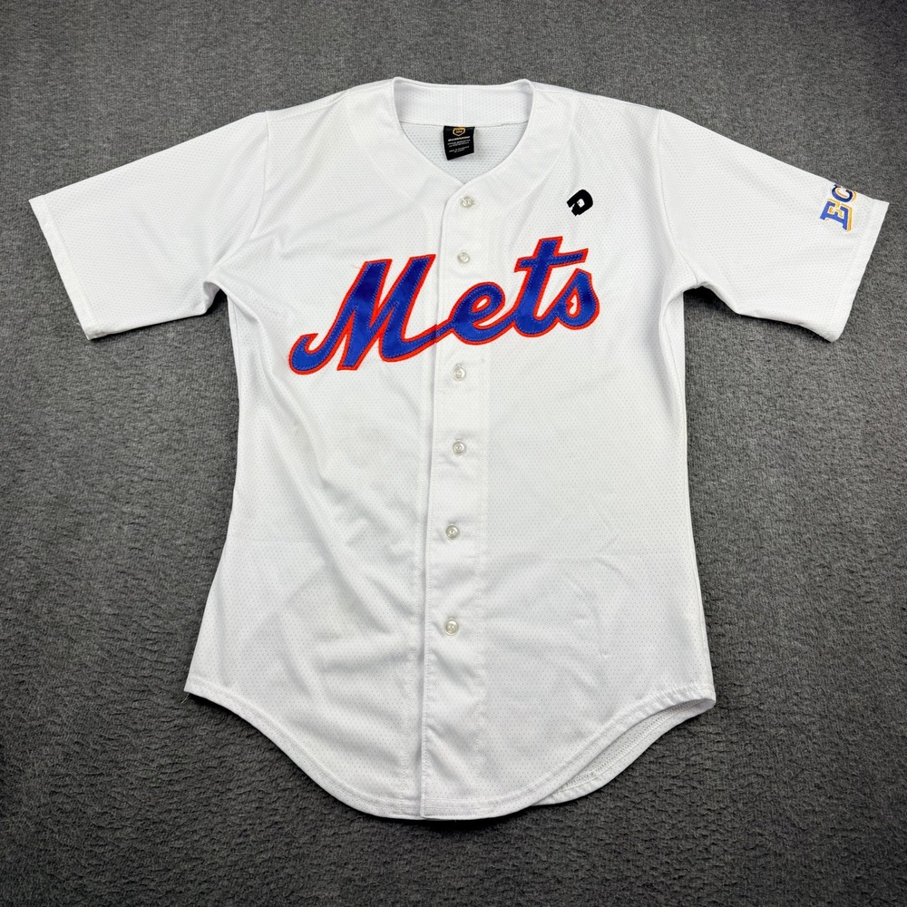DeMarini New York Mets Baseball Jersey Women's Small White Button Front Number 3